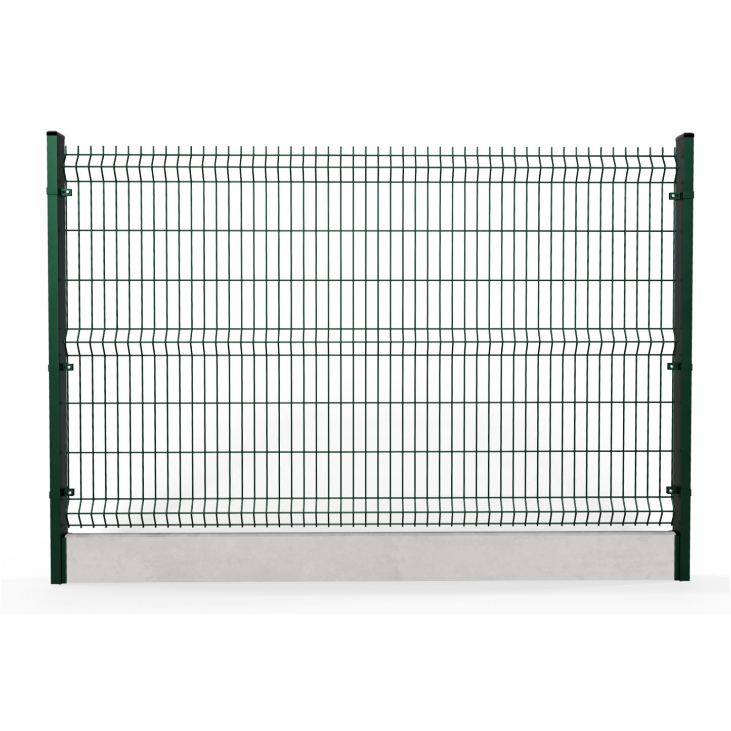 Ogrodzenie panelowe 3D Ø 5mm - L 2560mm z podmurówką PREMIUM