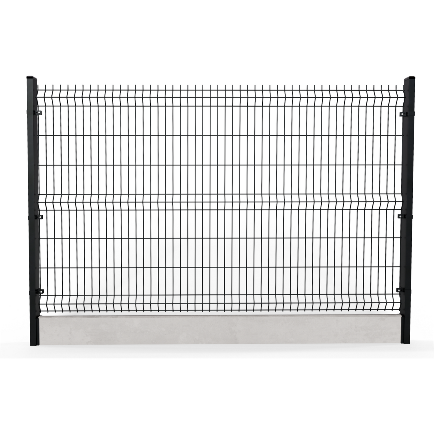 Ogrodzenie panelowe 3D Ø 5mm - L 2560mm z podmurówką PREMIUM
